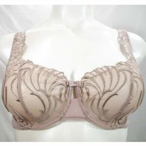 40D Felina 110040 Lana Embroidered Unlined Plunge Balconette UW Bra Mocha NWT

N